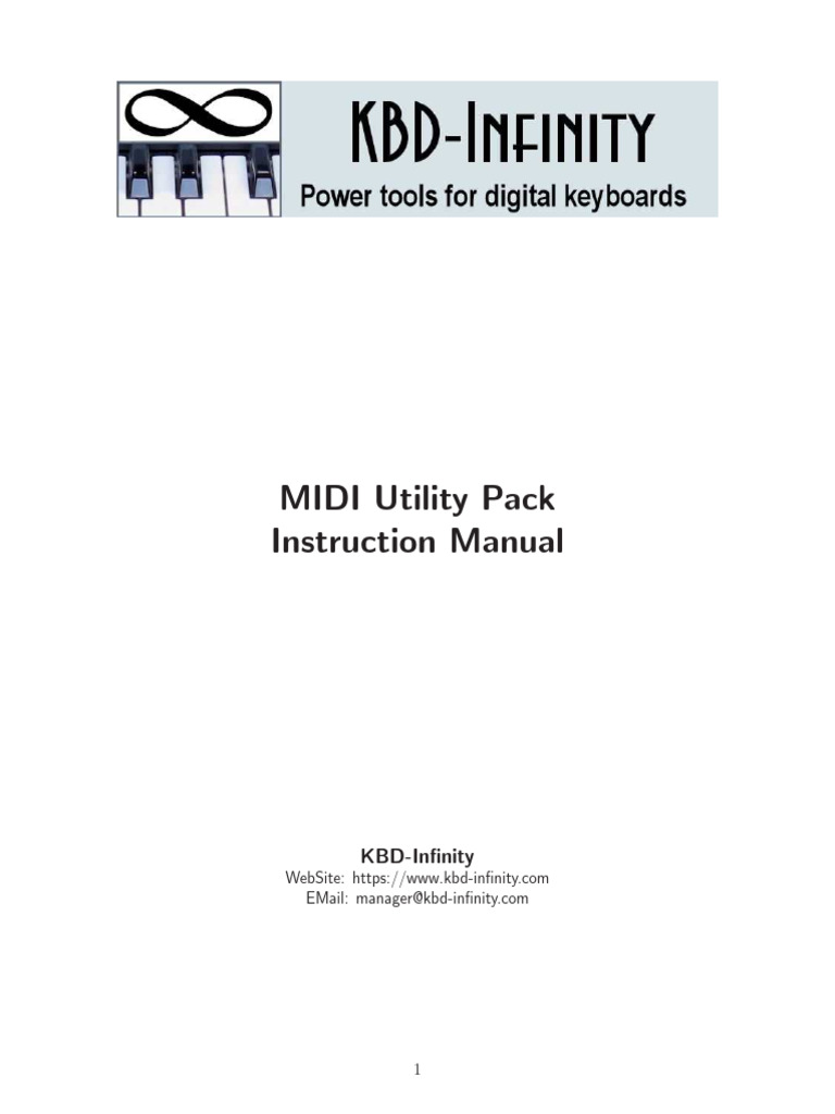 MIDI Utility Pack Instruction Manual | PDF | Computer File | Directory ...