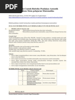 Download Contoh Rubriks Penilaian Autentik Dalam Mapel Matematika by Tinasari Pristiyanti SN191651237 doc pdf