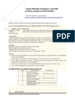 Download Contoh Rubriks Penilaian Autentik Dalam Mapel Matematika by Tinasari Pristiyanti SN191651237 doc pdf