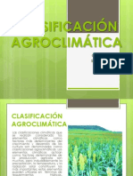 Clasificación Agroclimática