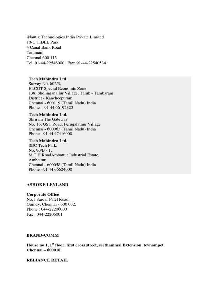 Placement Companies Office Tamil Nadu Economy Of India