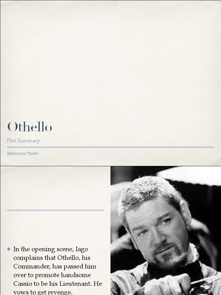 othello plot summary Othello Iago