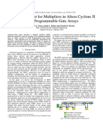 Built-In Self-Test For Multipliers in Altera Cyclone II Field Programmable Gate Arrays