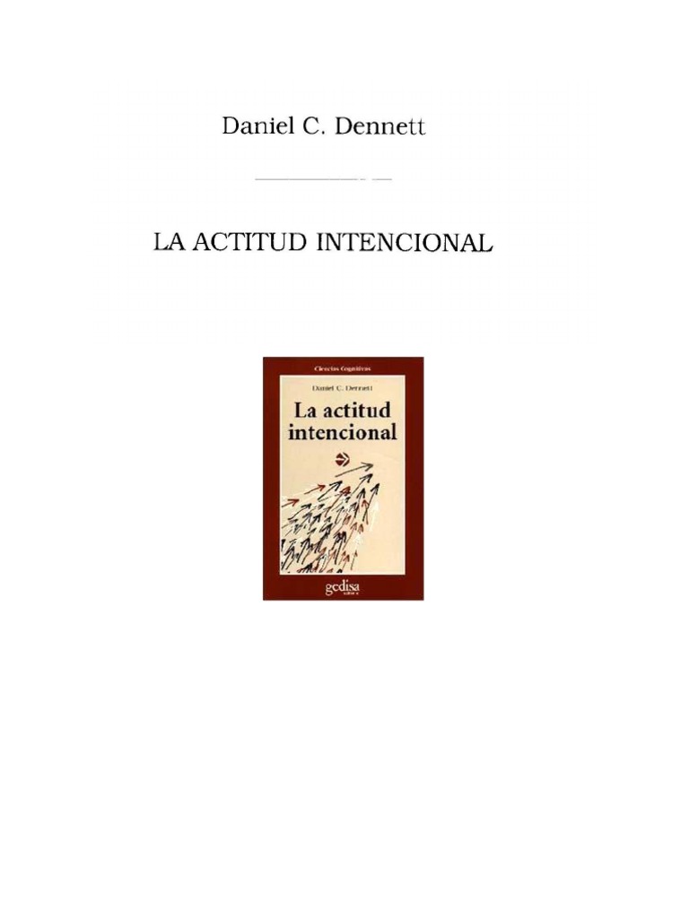 Dennett Daniel - La Actitud Intencional | PDF