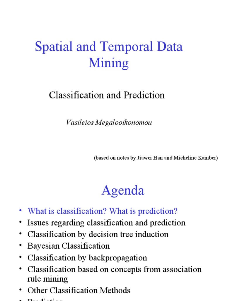 Classification and Prediction Techniques | PDF | Statistical ...