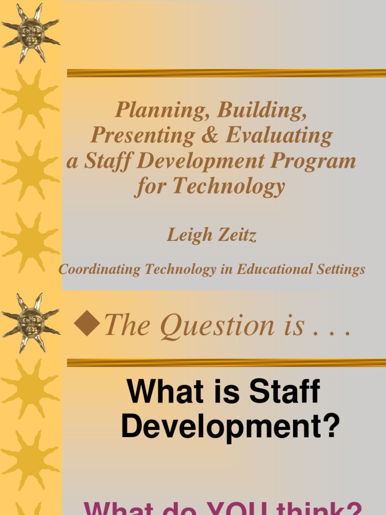 Staff Development PDF Educational Assessment Quality Of Life