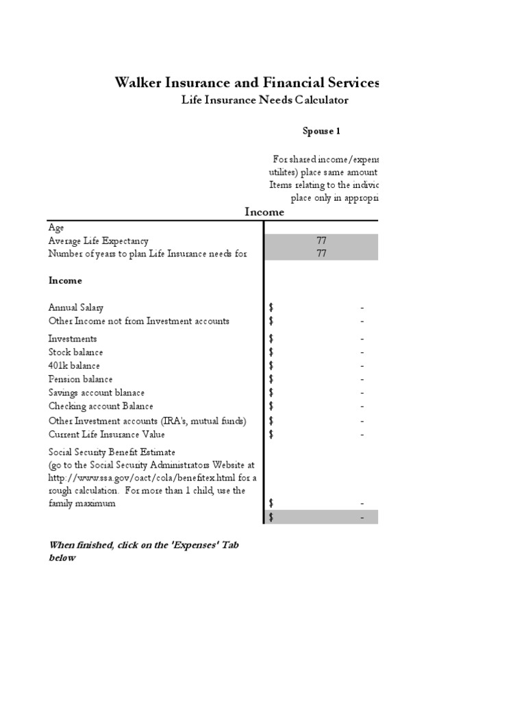 Walker Insurance and Financial Services, Inc.: Life ...