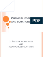 Chemical Formulae and Equations