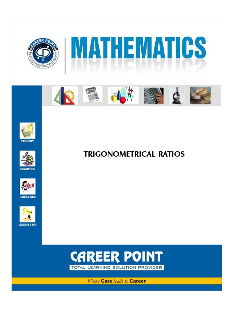 IIT Maths Trigonometric Ratio | PDF | Teaching Methods & Materials