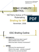 Electronic Stability Control: NHTSA's Notice of Proposed Rulemaking