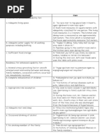 1st Level Assessment