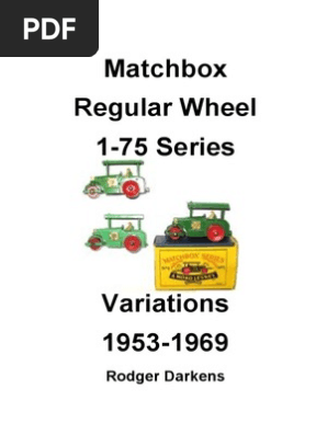 Matchbox diecast 1-75 Catalogue 