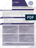 ISO 13053 Lead Auditor - Two Page Brochure