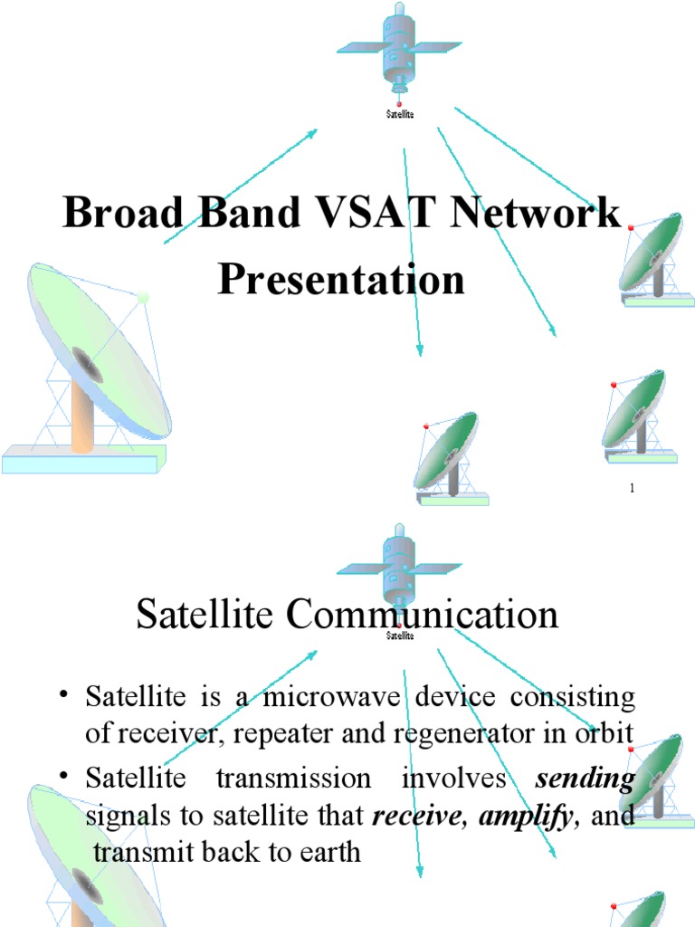 Broad Band VSAT Network Presentation | PDF | Broadband | Very Small ...