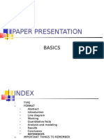 The Basics of Paper Presentation