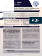 ISO 29001 Lead Implementer - Two Page Brochure