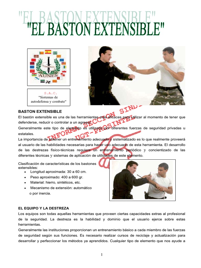 Análisis técnico y operativo del bastón extensible ASP: una herramienta ...