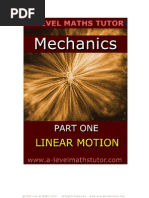 Download E-Book Mechanics Part One Linear Motion revision notes from A-level Maths Tutor by A-level Maths Tutor SN19182021 doc pdf