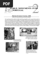 Restauro Organo Spirito Santo Evora - Boletim2