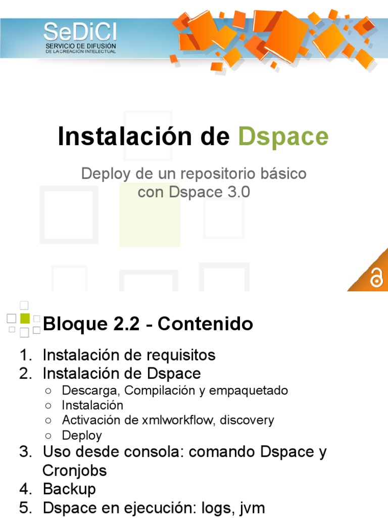 Guía de Instalación de DSpace 3.0 | PDF | Métodos y materiales de ...