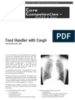 Chest X-Ray: Food Handler With Cough