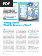 Writing Exams: What Do Examiners Want?: in The Field