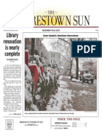 Library Renovation Is Nearly Complete: Snow Blankets Downtown Moorestown