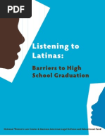 Download Listening to Latinas Barriers to High School Graduation by Tlecoz Huitzil SN19184248 doc pdf