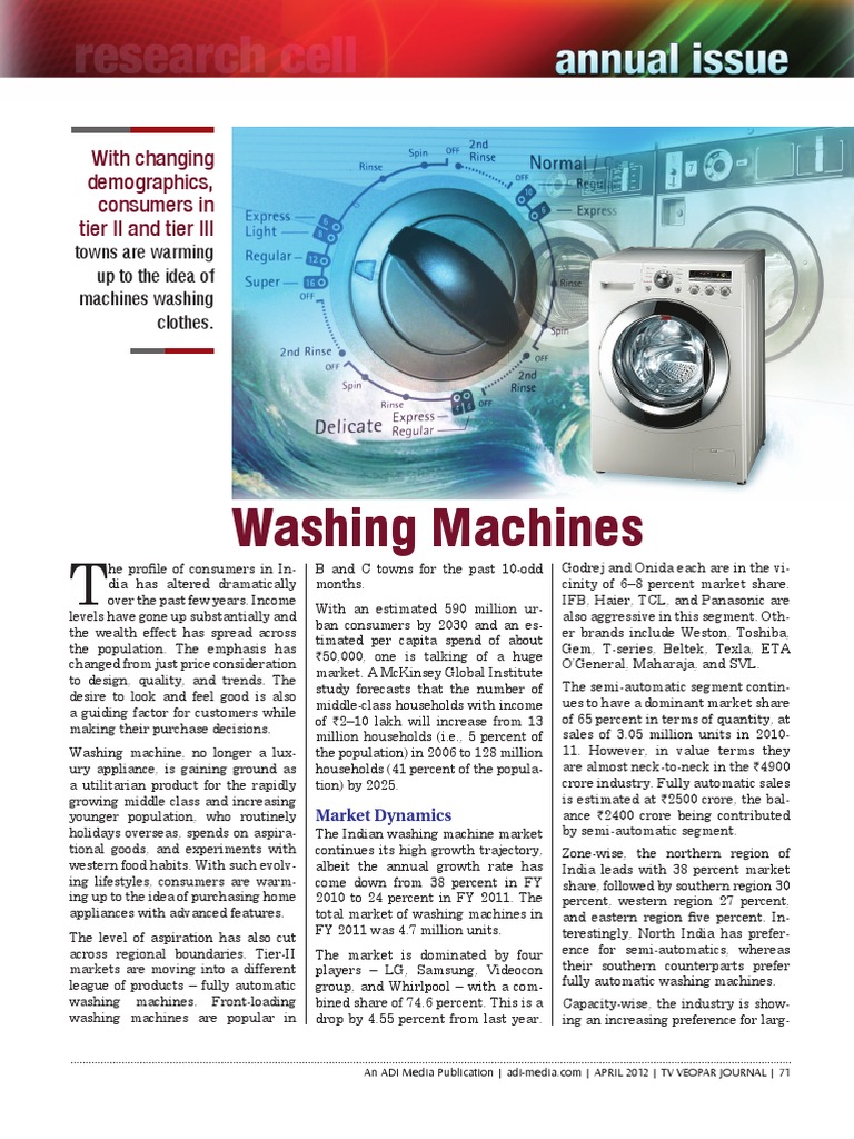 Washing Machines Annual Issue | PDF | Business | Social Science
