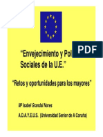 Diapositivas. Envejecimiento y Políticas                     Sociales de la U.E.