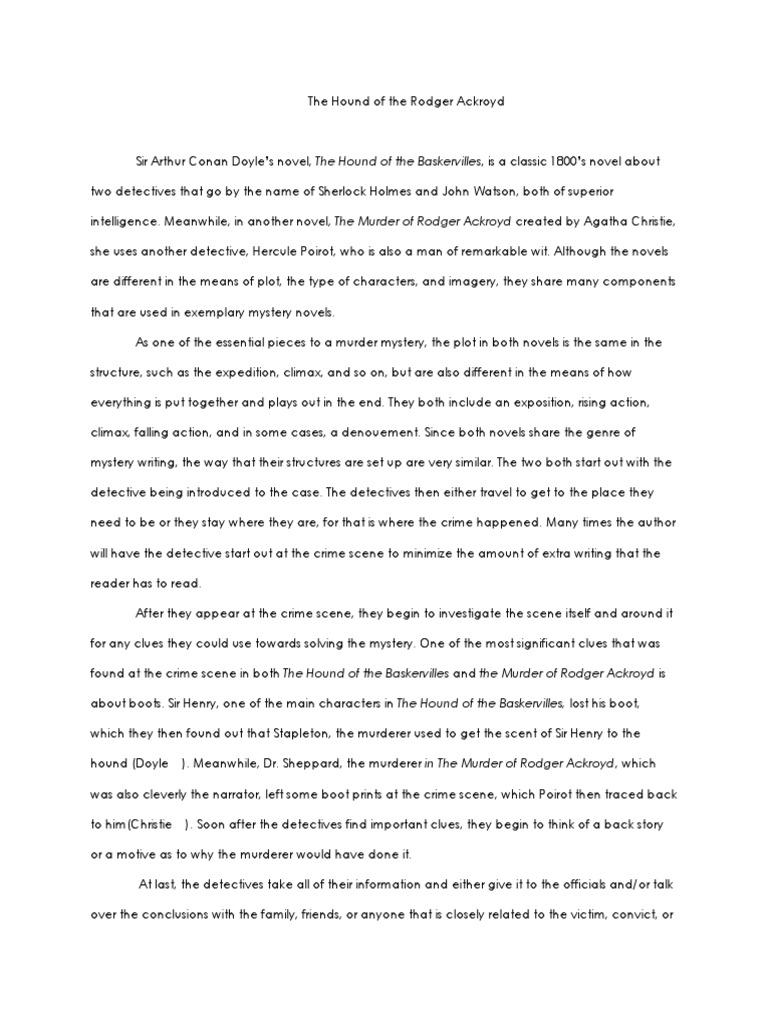 Questions from the hound of the baskervilles image