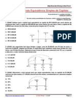 Praticando Equivalência Simples de Capitais