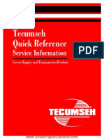 Tecumseh Quick Refernce Service Info