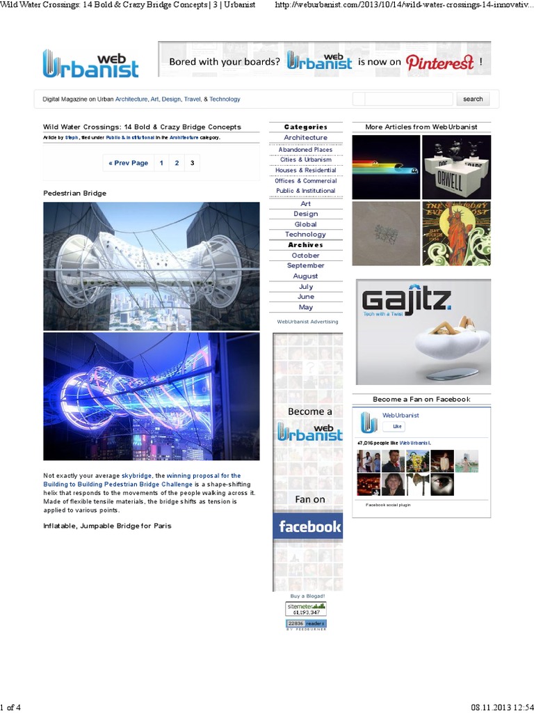 Wild Water Crossings - 14 Bold & Crazy Bridge Concepts - 3 - Urbanist ...