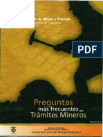 Preguntas Mas Frecuentes en Tramites Mineros