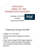 Sosialisasi Kongres Xxi Pgri