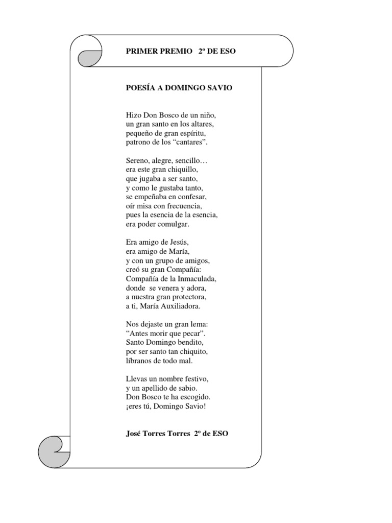 Poema Santo Domingo Sabio