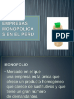Empresas Monopolicas en El Peru