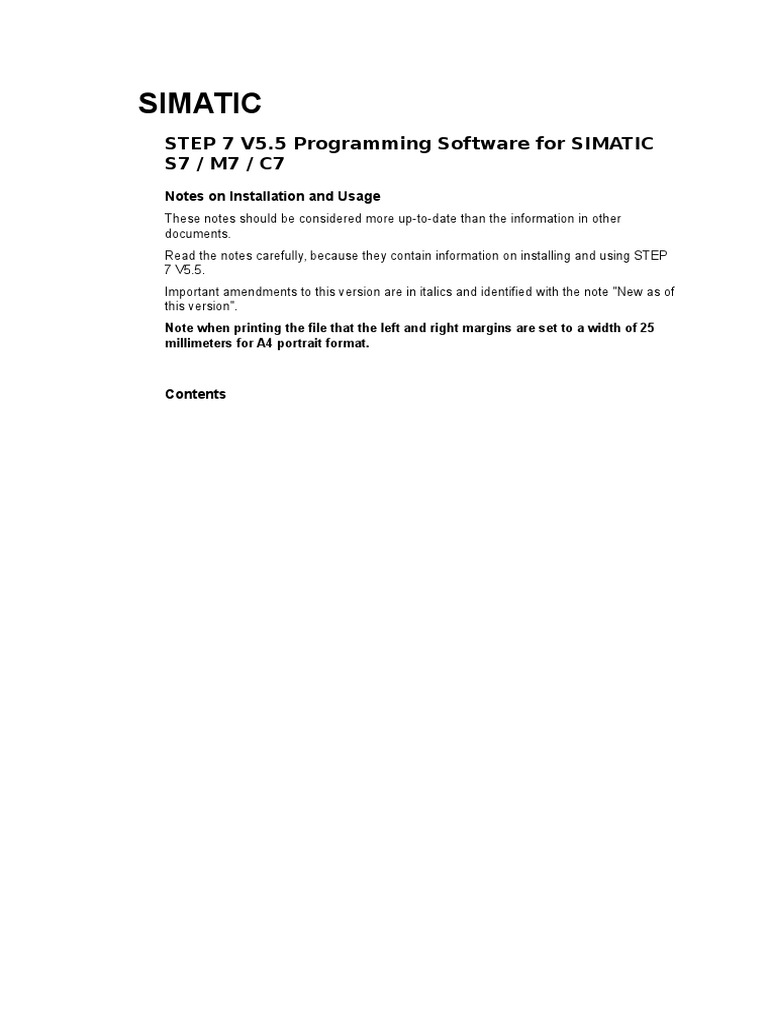 Simatic: STEP 7 V5.5 Programming Software For SIMATIC S7 / M7 / C7 ...