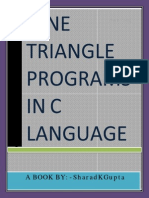 NINE Triangle Programs in C Language - SharadKgupta