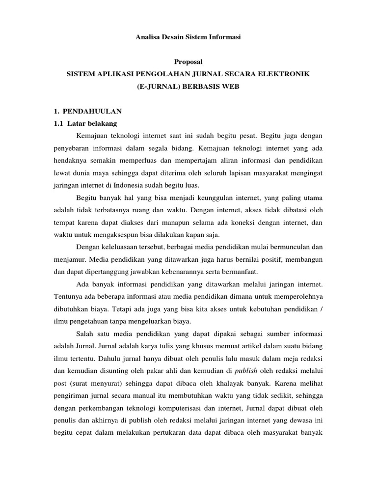 Contoh Tugas EJournal (UML)