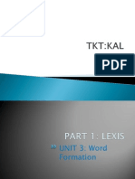TKT KAL Unit 1 Part 2 Word Formation