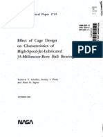 Of Cage - Of.: Effect Design On. Characteristics High-Speedget-Lubricated 35-Millimeter-Bore Bearing