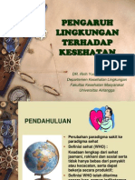 Pengaruh Lingkungan Terhadap Kesehatan