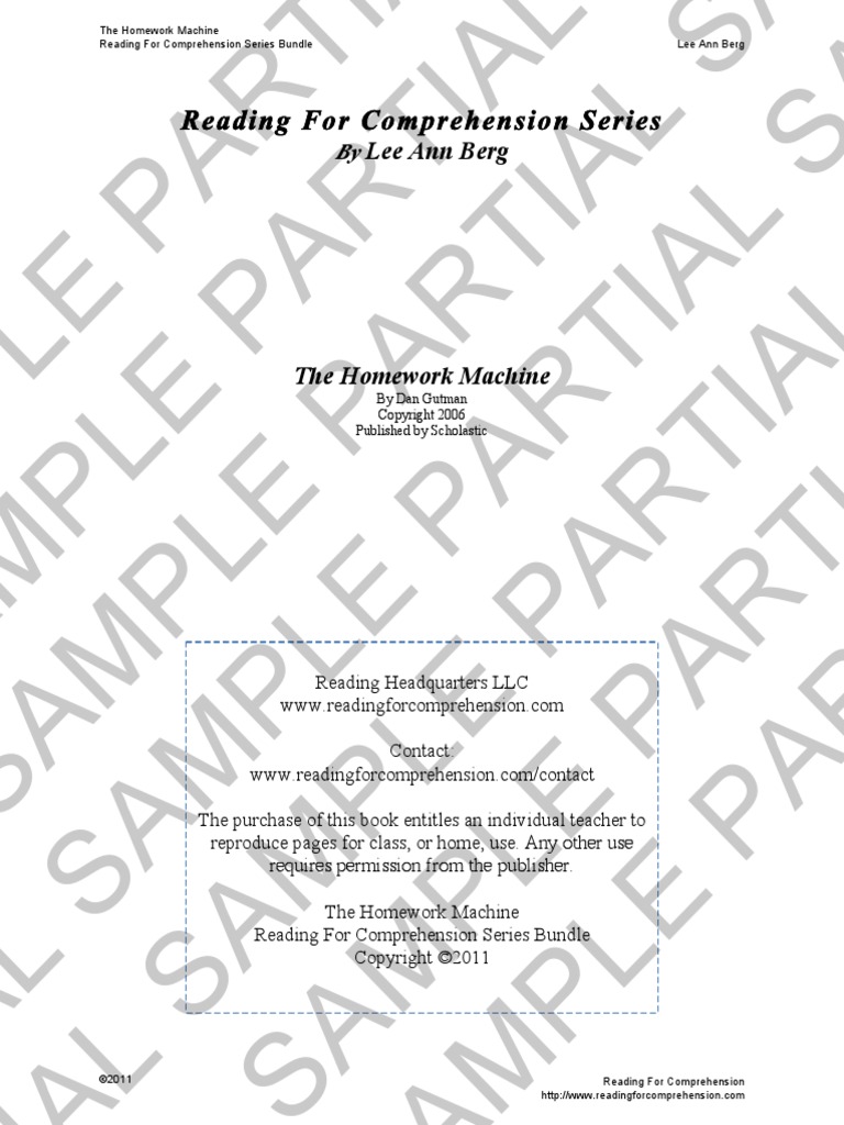 Vocabulary words in the homework machine image