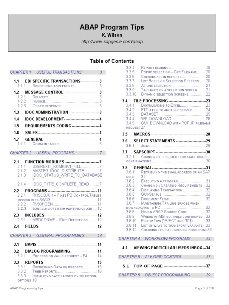 Abap Stand Tables | PDF | Database Index | Windows Registry