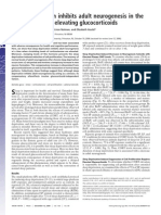 Sleep deprivation inhibits adult neurogenesis in the hippocampus by elevating glucocorticoids 