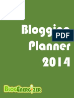 2014 Blogging Planner