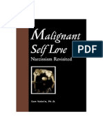 Malignant Self Love Narcisism Revisited