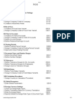 FICO Transaction Code and Configuration step